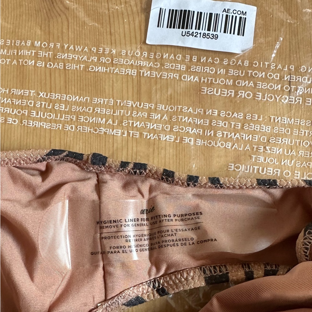 Aerie Pique Animal Print Wrap One Piece Swimsuit Size Small - Picture 11 of 12